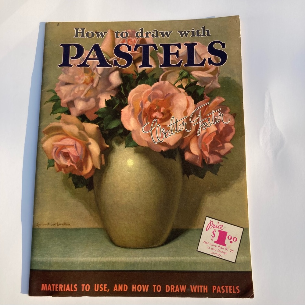 Vintage Art Book How To Draw With Pastels